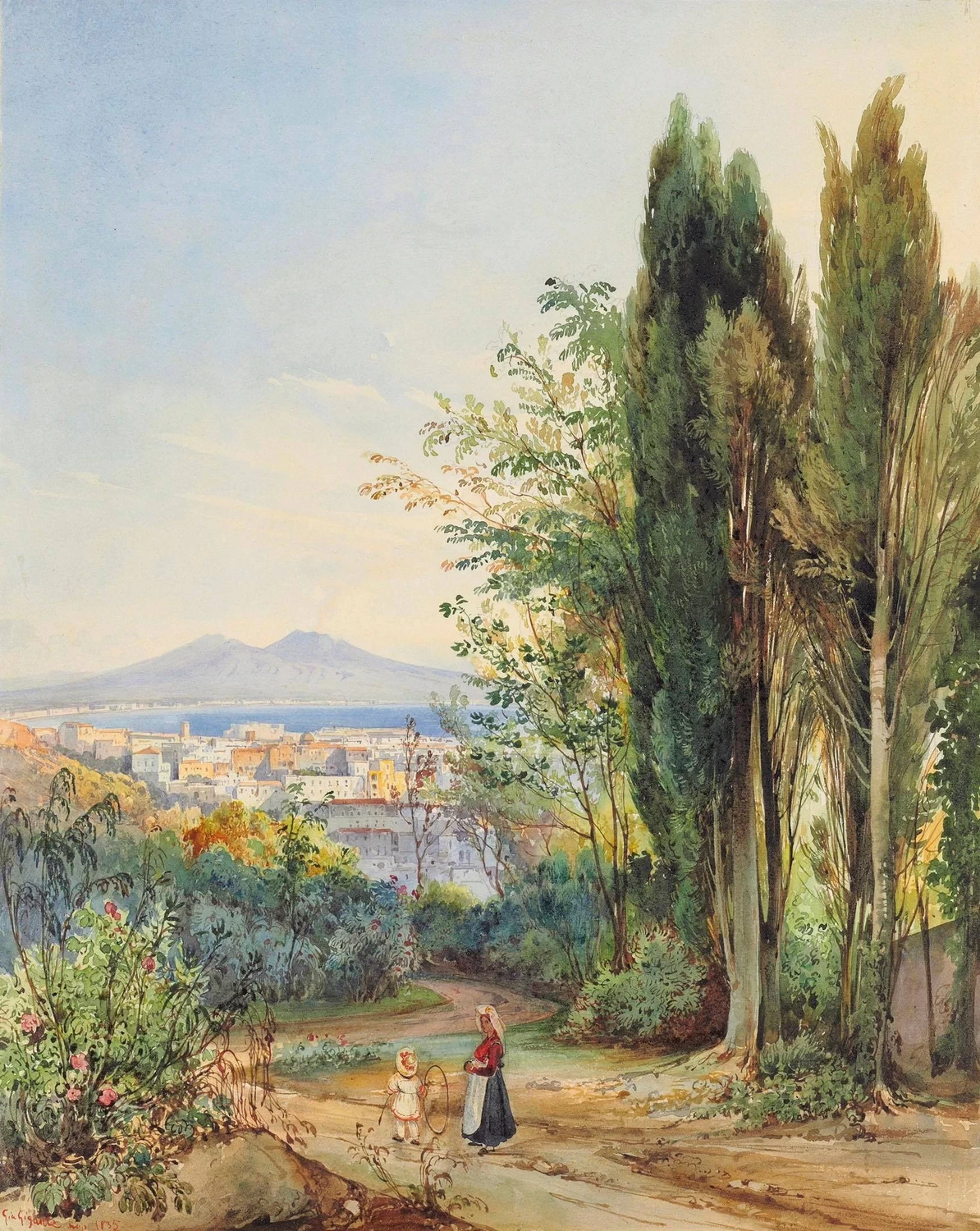 Veduta della baia di Napoli dal Vomero